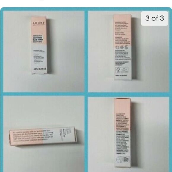 ACURE Seriously Soothing Blue Tansy Night Oil NWT - Picture 10 of 10